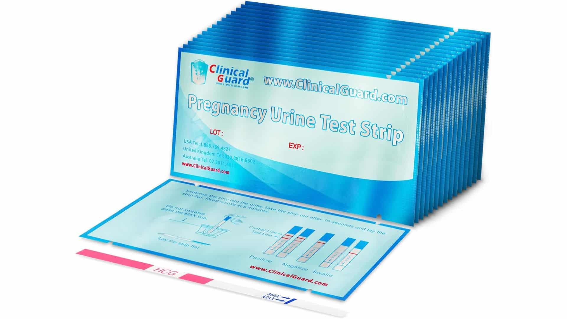 Clinical Guard 25 Pregnancy Tests Early Detection Strips