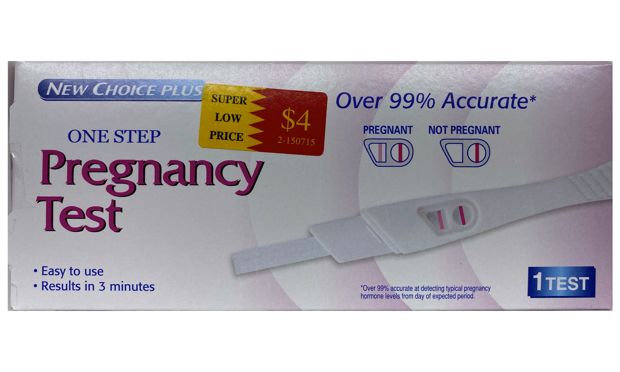 How do I get a New Choice Plus Pregnancy test false positive?