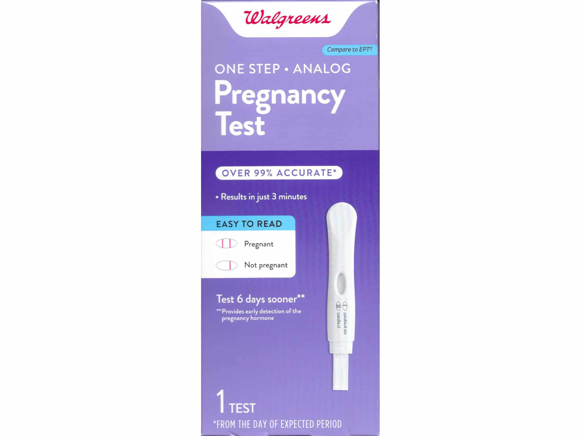 Walgreens One Step Analog Pregnancy Test Faint Line