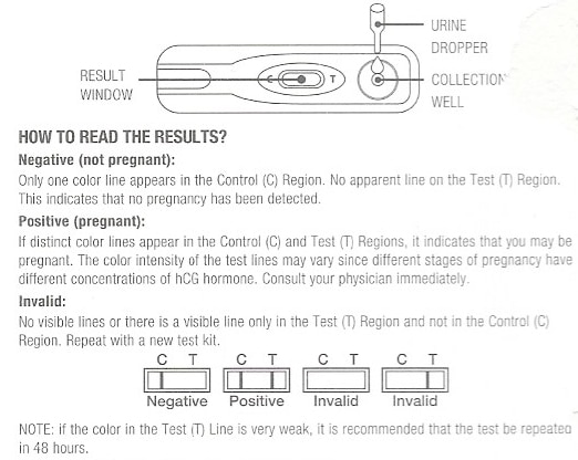 Assured Pregnancy Test faint line 2