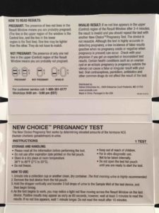 Dollar Tree Pregnancy Test Instructions 4