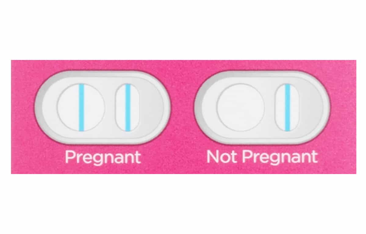 faint blue line on equate pregnancy test