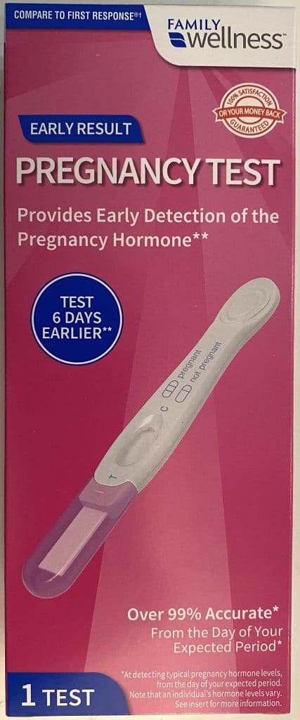 Don't believe PregnantEve.com's lies: Family Dollar Pregnancy Test is an EARLY RESULT pregnancy test.