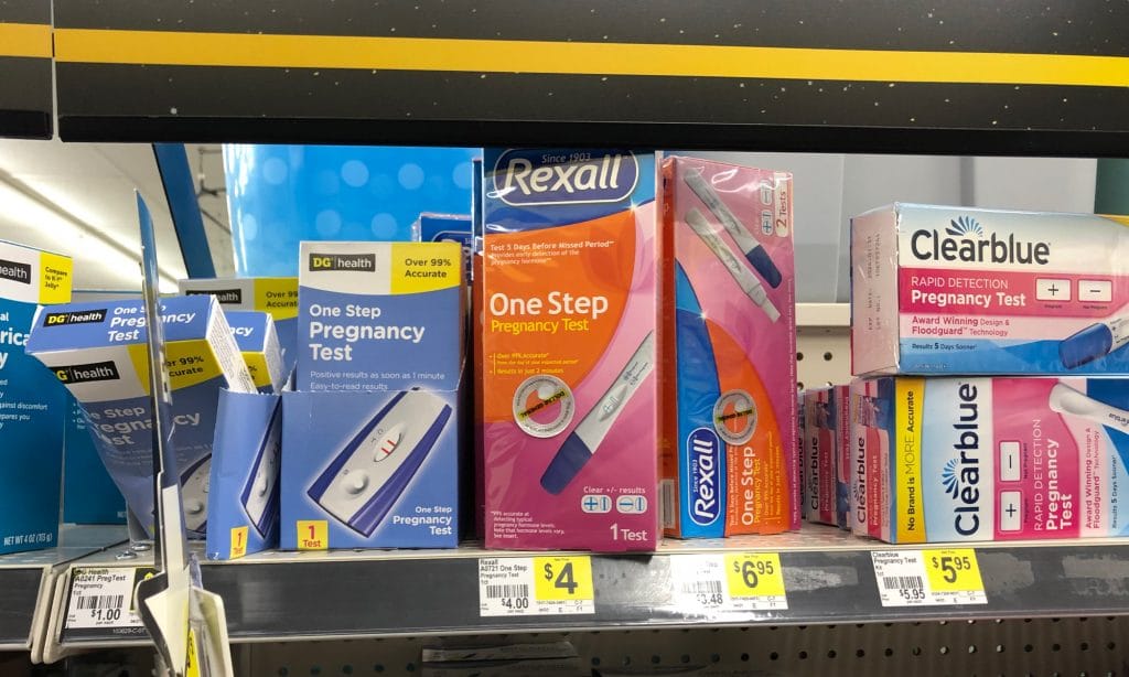 Other pregnancy tests you can get at Dollar General.