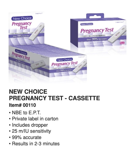 New Choice Pregnancy Tests in the Saless Enterprises catalog.