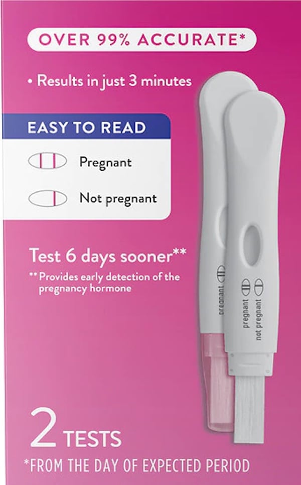 Walgreens Early Result Analog Pregnancy Test is over 99% accurate from the day of your expected period.