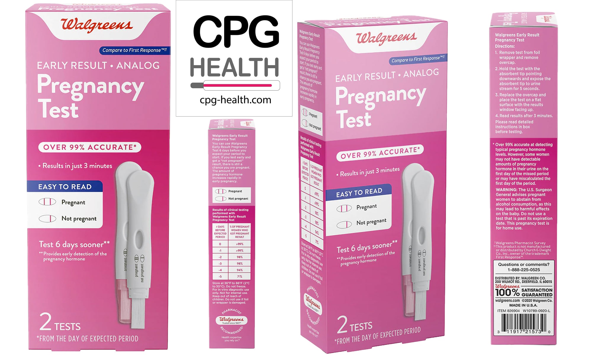 Walgreens Early Result Pregnancy Test Sensitivity